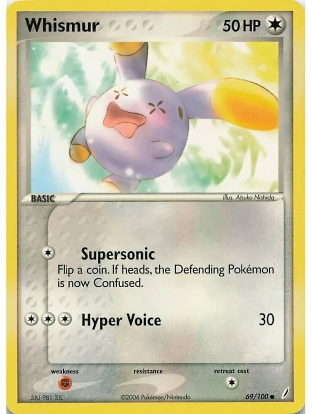 whismur pokemon card PokePark's 2005 Japanese PokePark Forest #007/009 Base Price Guide Pokemon X WHISMUR 82/101 Hidden Legends C